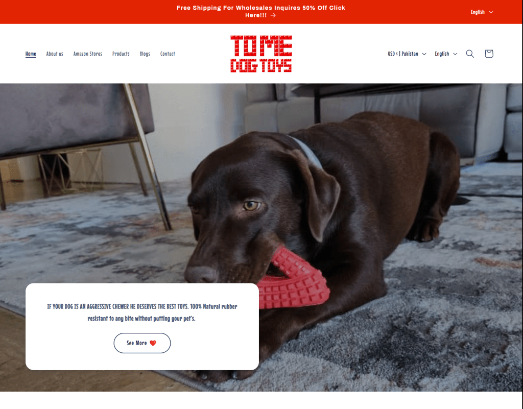 tomedogtoys website case study